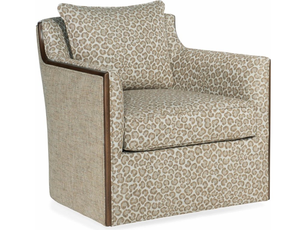 Oakley Exposed Wood Swivel Chair - image 3