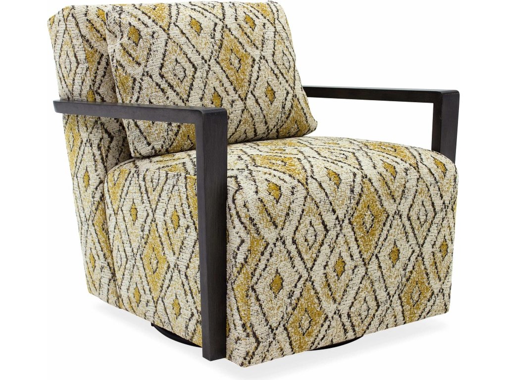 Creighton Exposed Wood Swivel Chair - main image