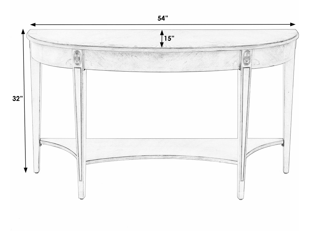 Astor Demilune Console Table - image 1