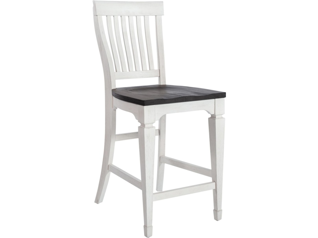 Counter Height Slat Back Chair - image 1