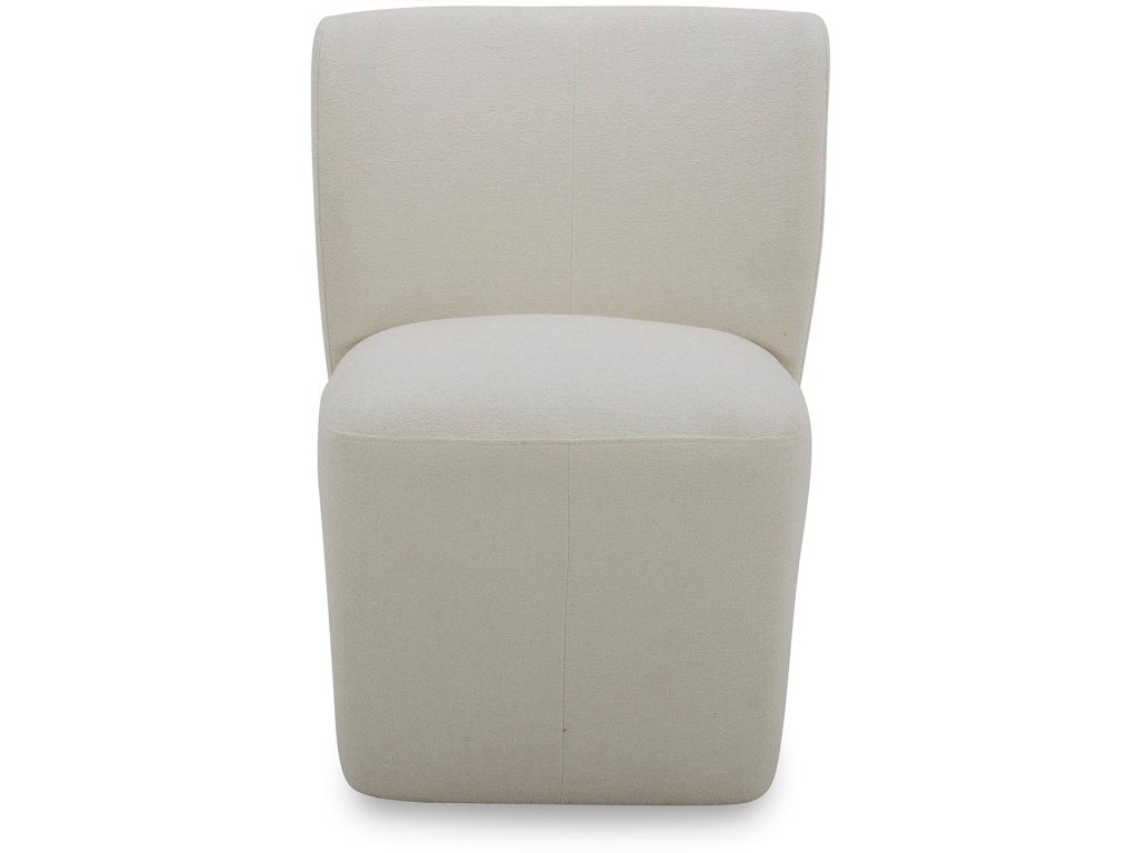 Reed Upholstered Dining Chair with Casters - image 2