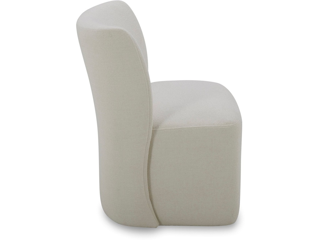Reed Upholstered Dining Chair with Casters - image 3