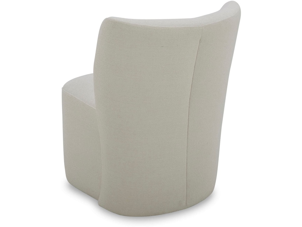 Reed Upholstered Dining Chair with Casters - image 4