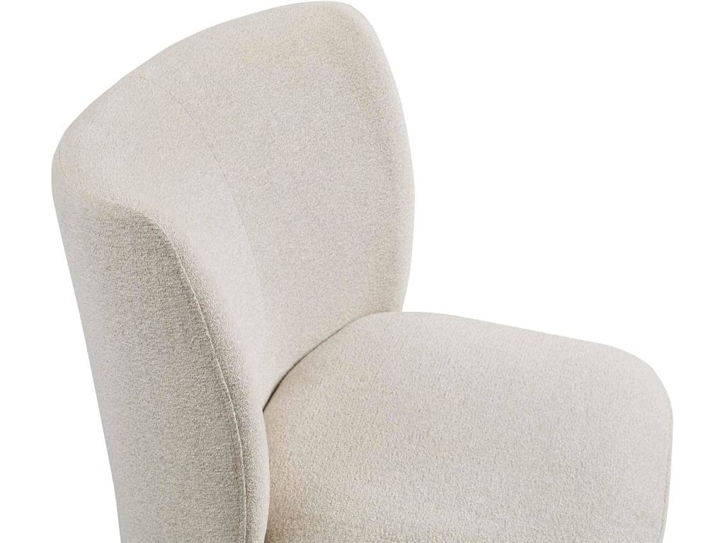 Reed Upholstered Dining Chair with Casters - image 6