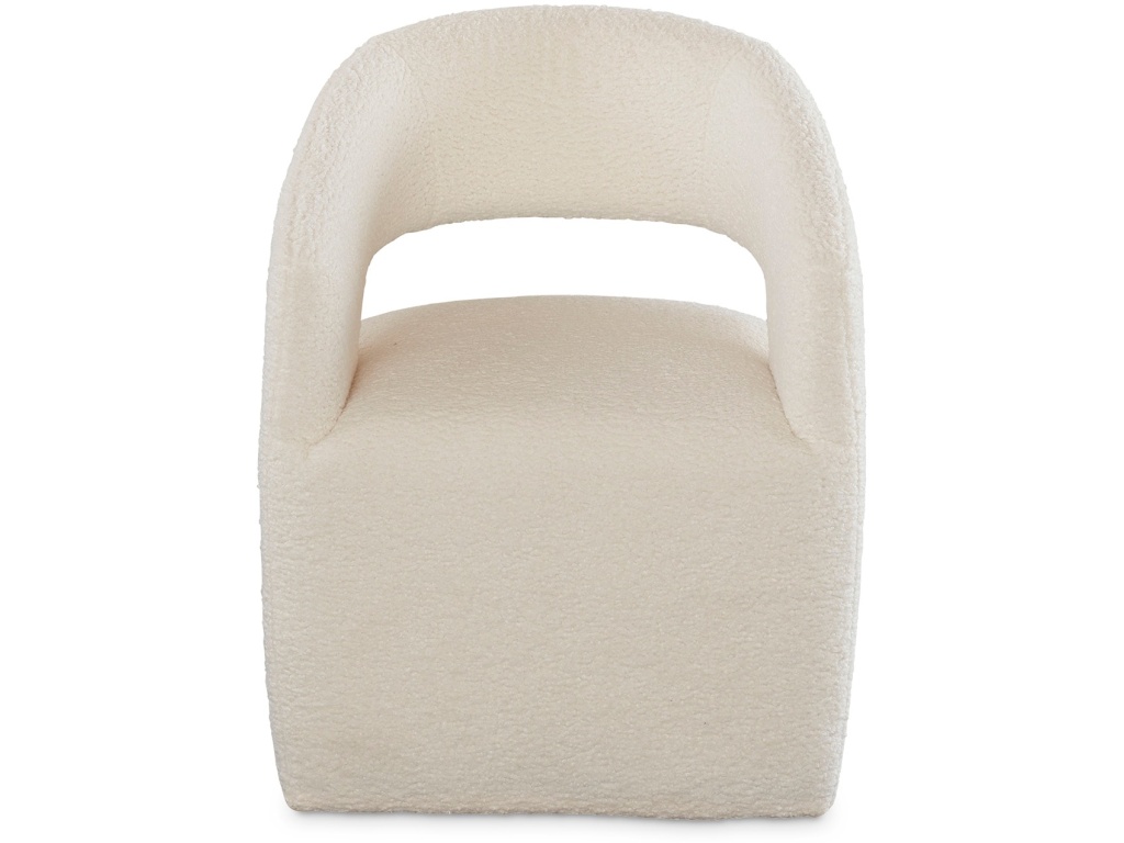 Aries Upholstered Dining Chair with Casters - image 2