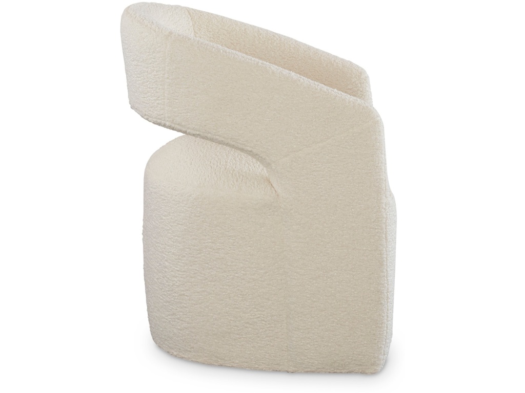 Aries Upholstered Dining Chair with Casters - image 3