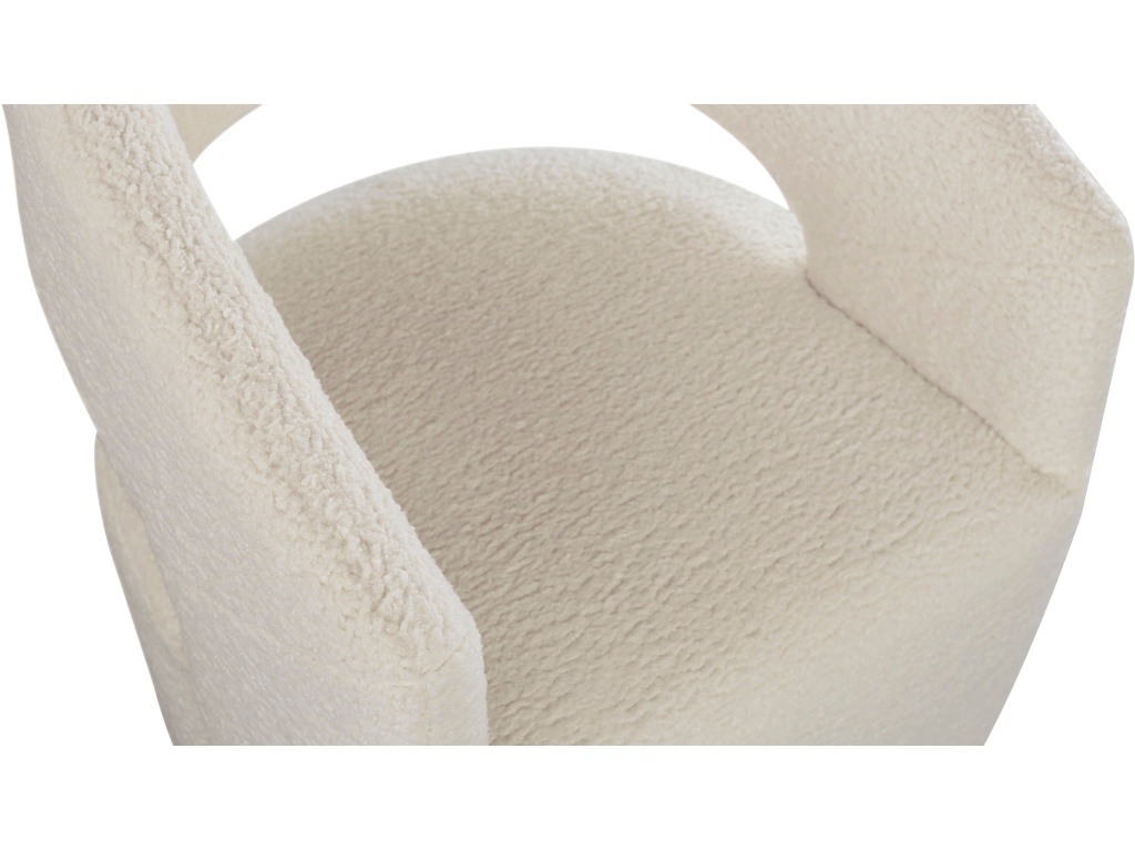 Aries Upholstered Dining Chair with Casters - image 5
