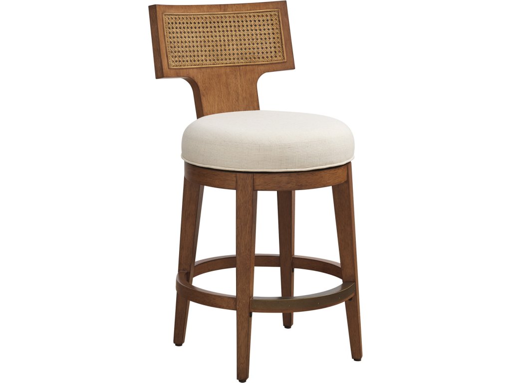 Calavera Woven Swivel Counter Stool - main image