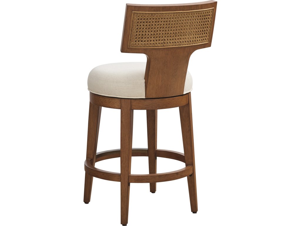 Calavera Woven Swivel Counter Stool - image 3