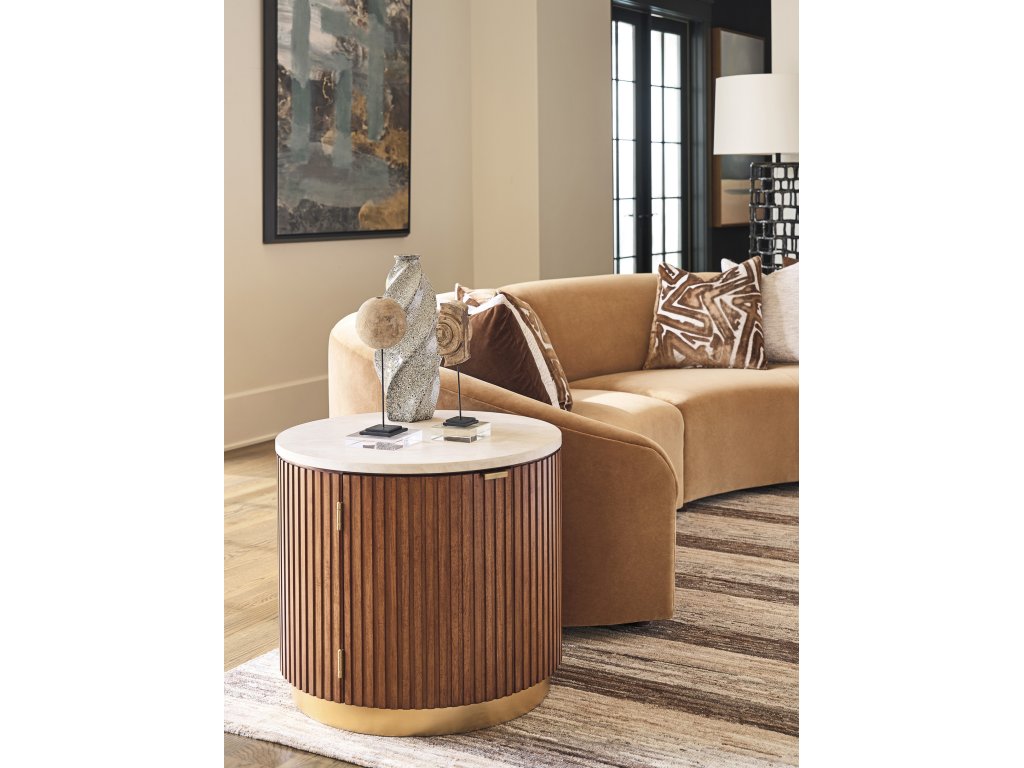 Avenida Round End Table - image 1