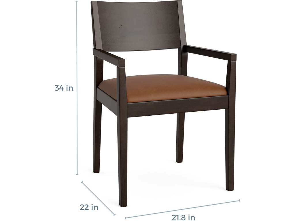 Myers Leather Upholstered Dining Chair - image 3