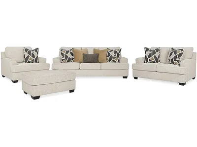 Heartcort Sofa, Loveseat, Oversized Chair and Ottoman - Alternative View