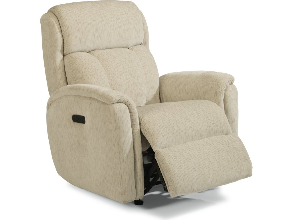 Luna Fabric Power Rocking Recliner with Power Headrest - main image