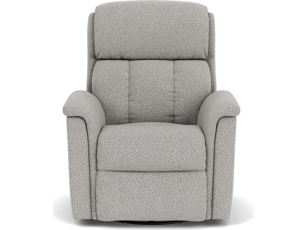 Luna Fabric Swivel Gliding Recliner - image 5