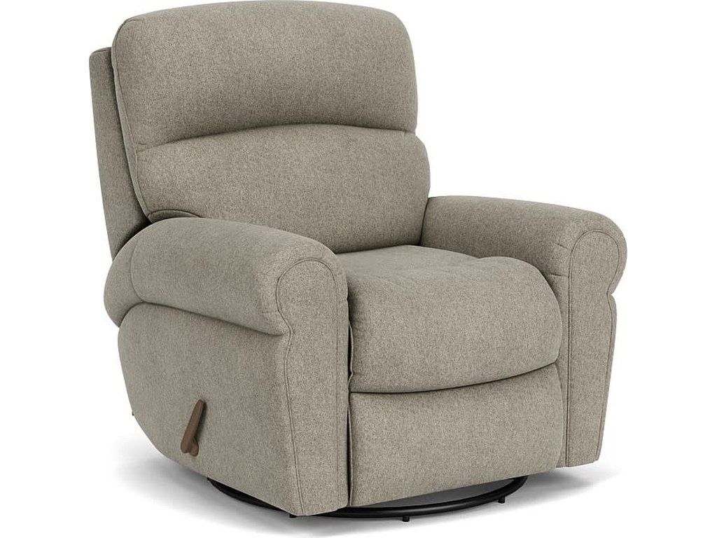 Langston Fabric Swivel Gliding Recliner - main image