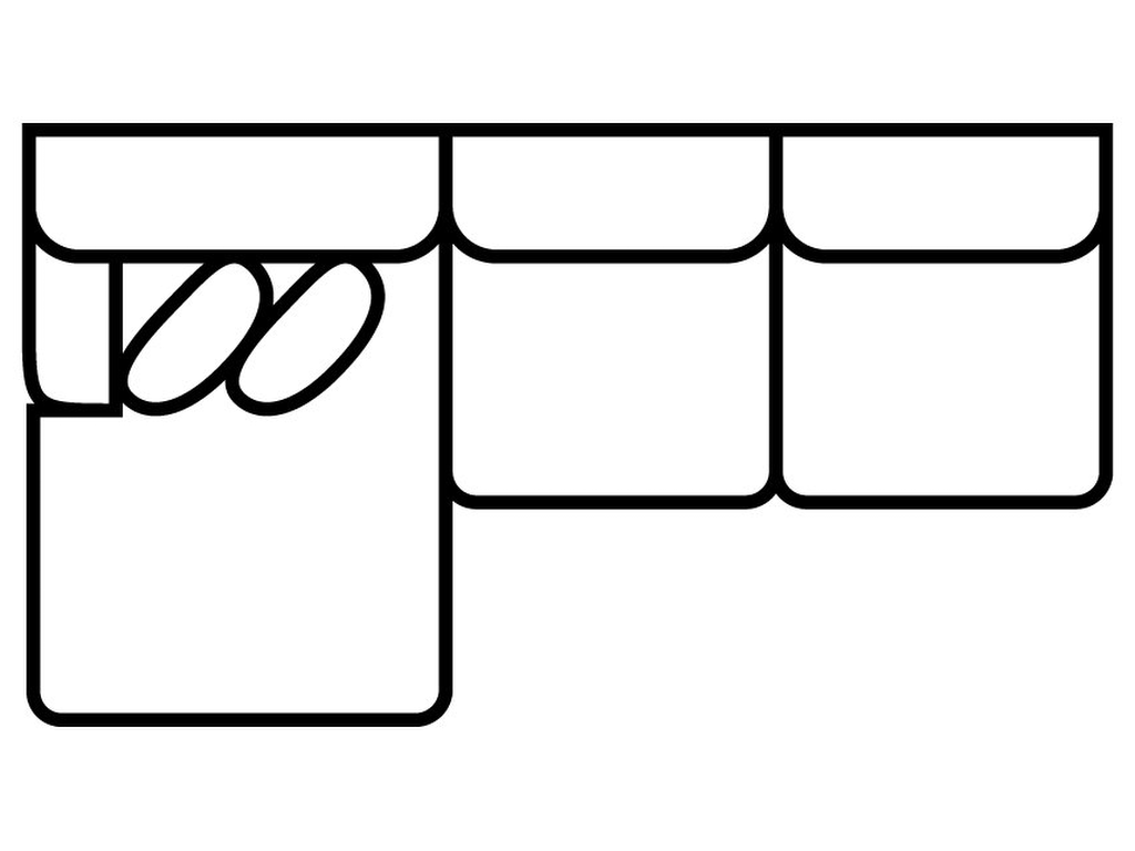 LSF 1 Arm Sofa Chaise - image 1
