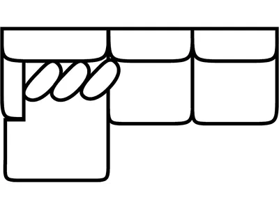 LSF 1 Arm Sofa Chaise - Alternative View