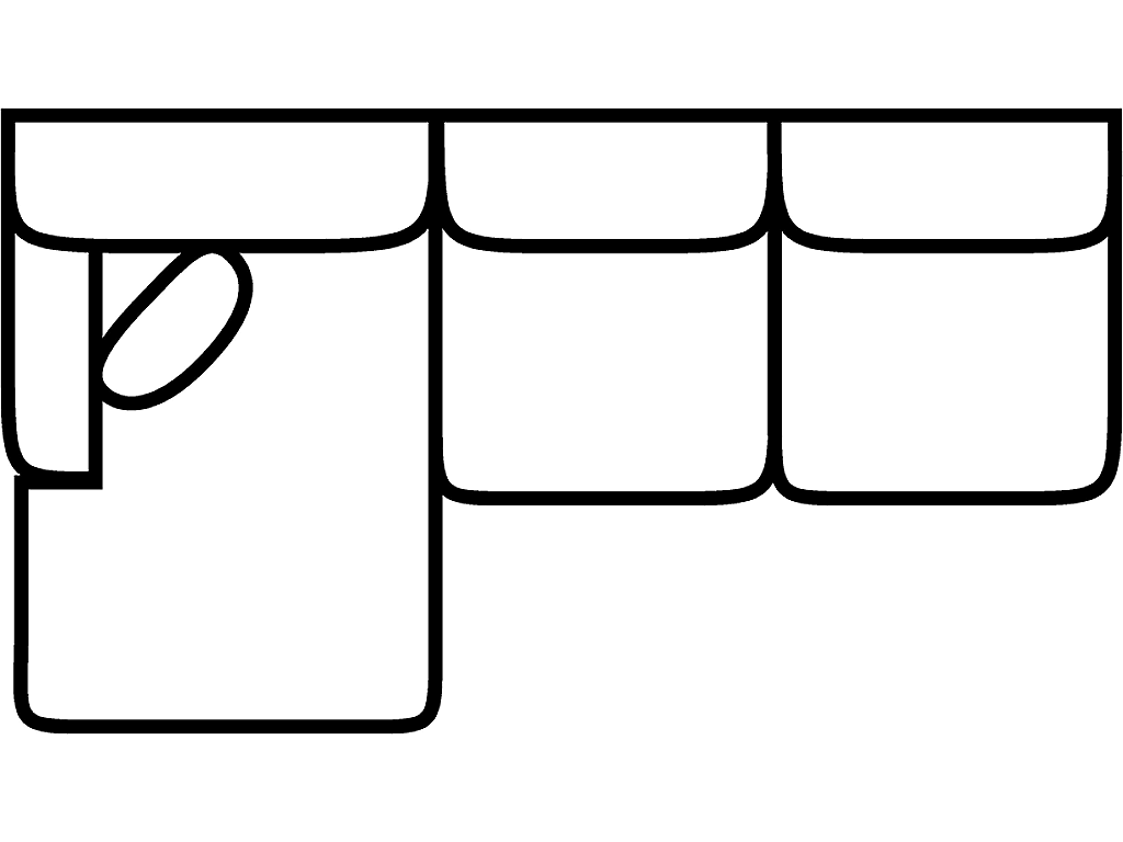 LSF 1 Arm Sofa Chaise - image 1