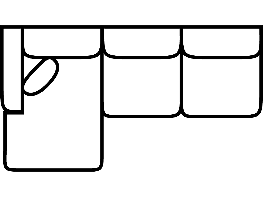 LSF 1 Arm Sofa Chaise - image 1