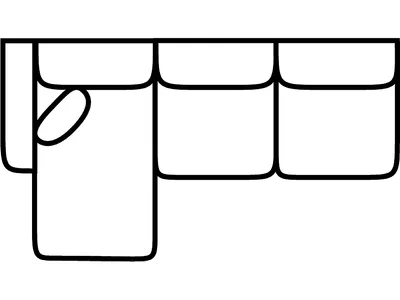 LSF 1 Arm Sofa Chaise - Alternative View