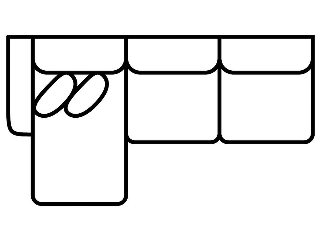 LSF 1 Arm Sofa Chaise - image 1