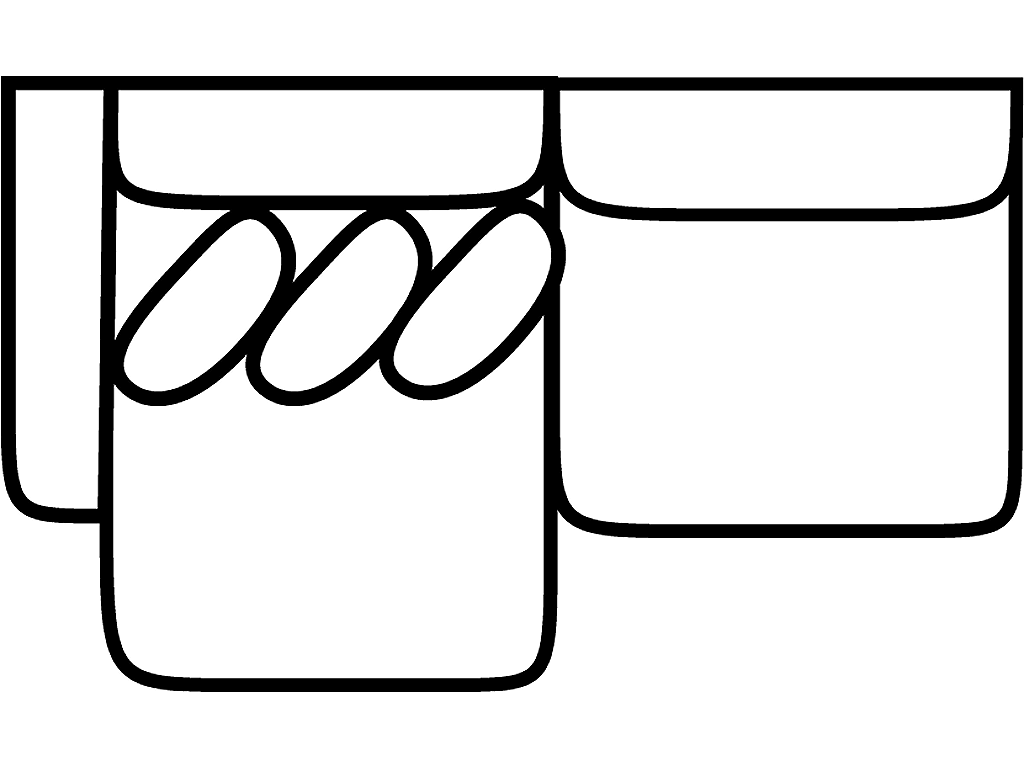LSF 1 Arm Sofa Chaise - image 1