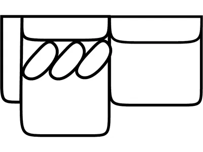 LSF 1 Arm Sofa Chaise - Alternative View