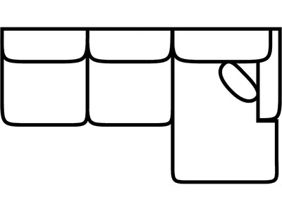 RSF 1 Arm Sofa Chaise