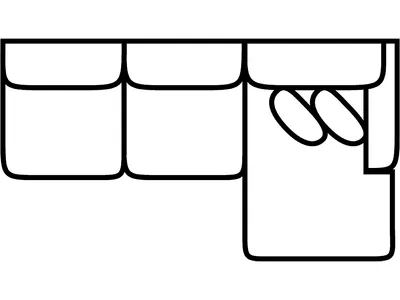 RSF 1 Arm Sofa Chaise - Alternative View