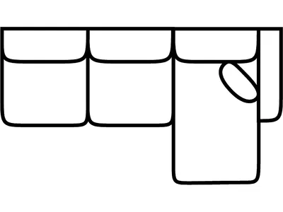 RSF 1 Arm Sofa Chaise - Alternative View