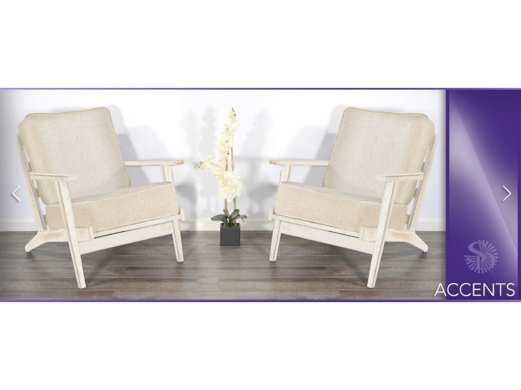 White Sand Chair Cushion Seat & Back - image 4