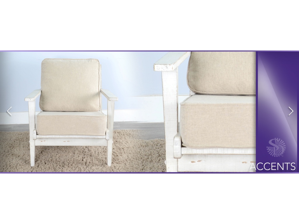 White Sand Chair Cushion Seat & Back - image 5