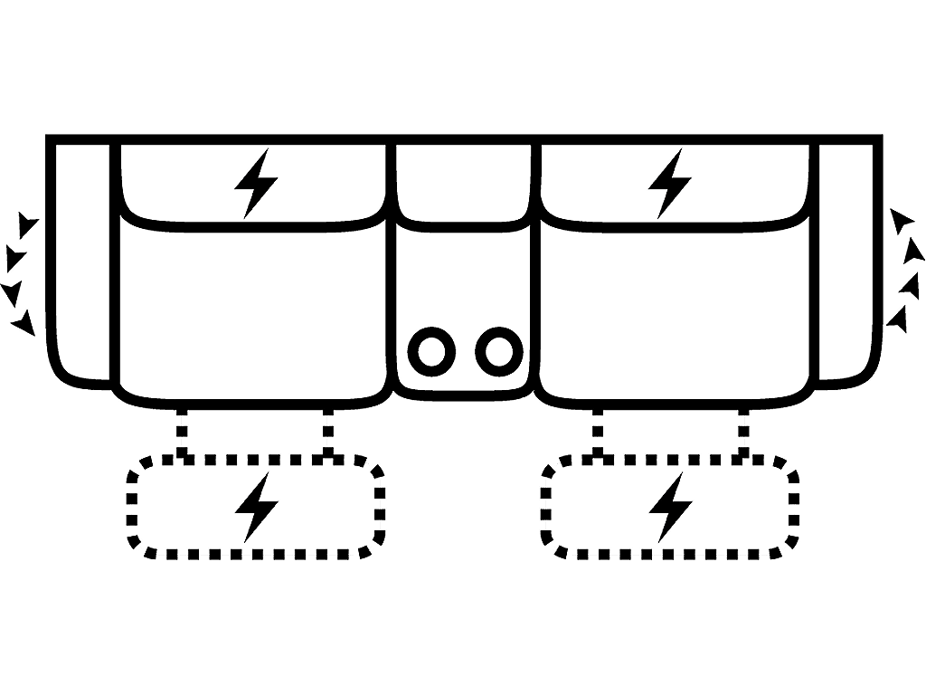 Pwr HR Dual Glide Recl. Cons. Love - image 1