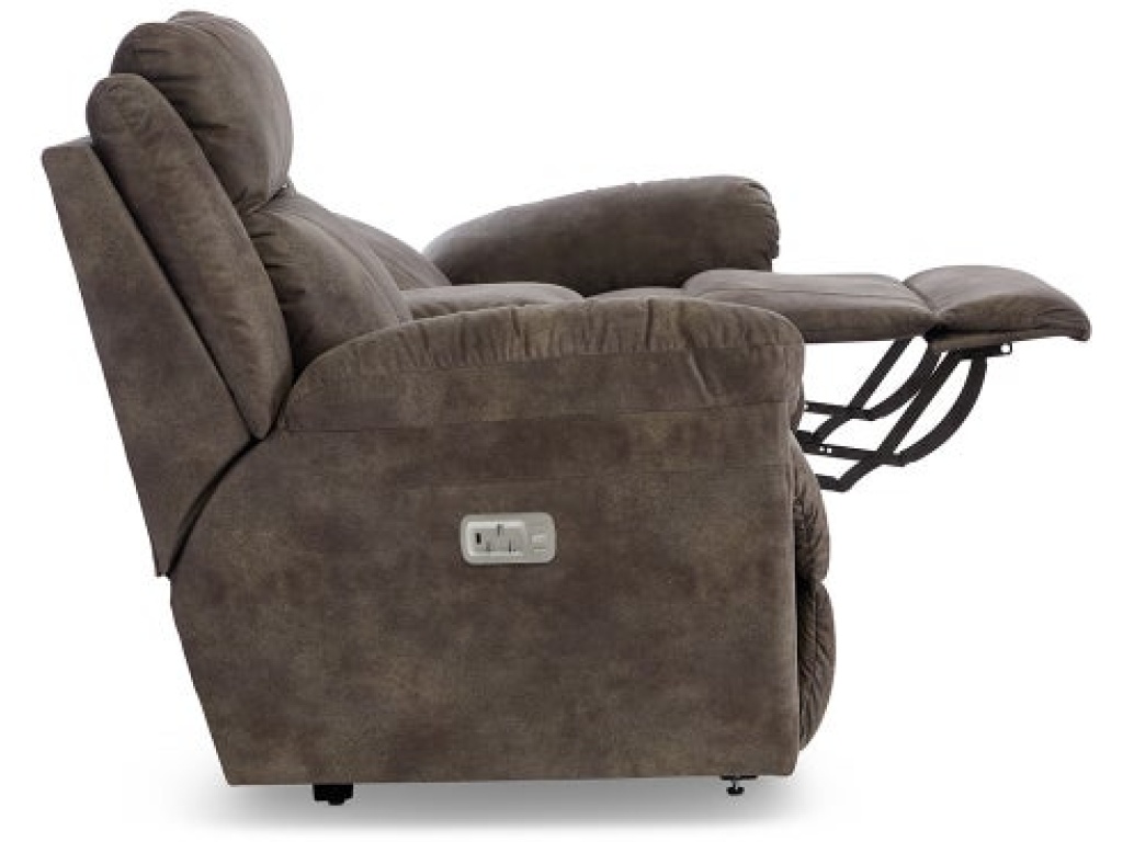 Joel Power Reclining Loveseat w/ Headrest & Console - image 5