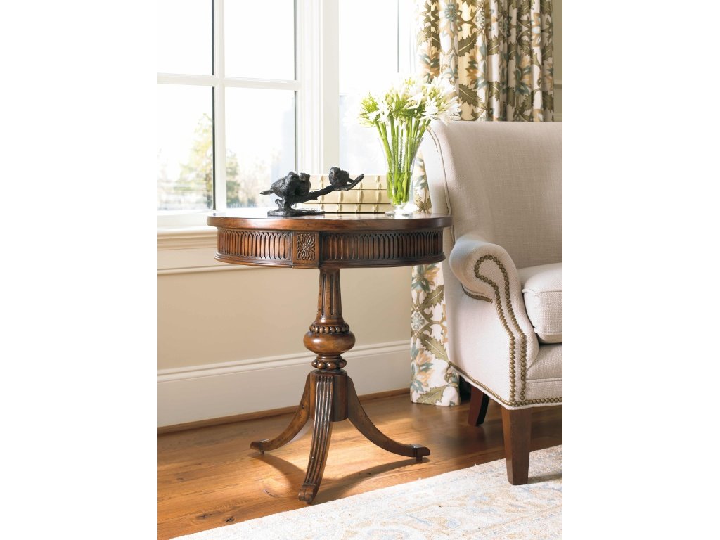 Round Pedestal Accent Table - image 2