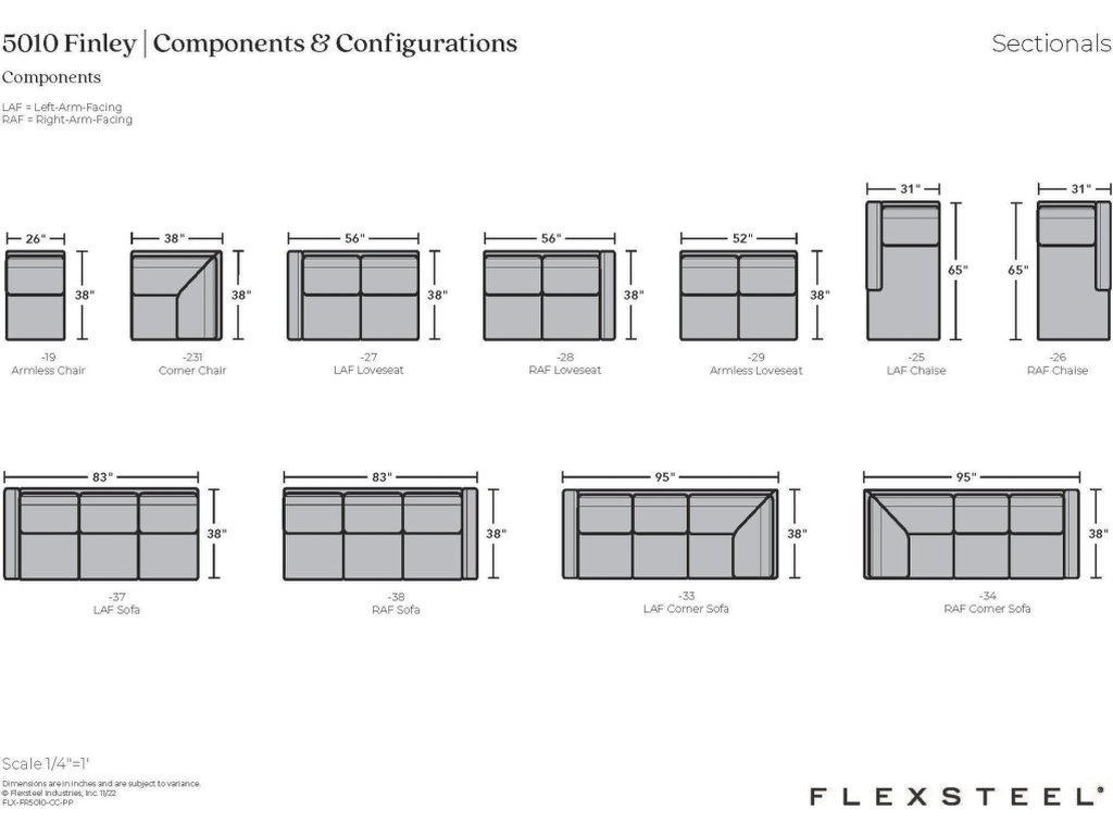 Finley Fabric Sectional - image 4
