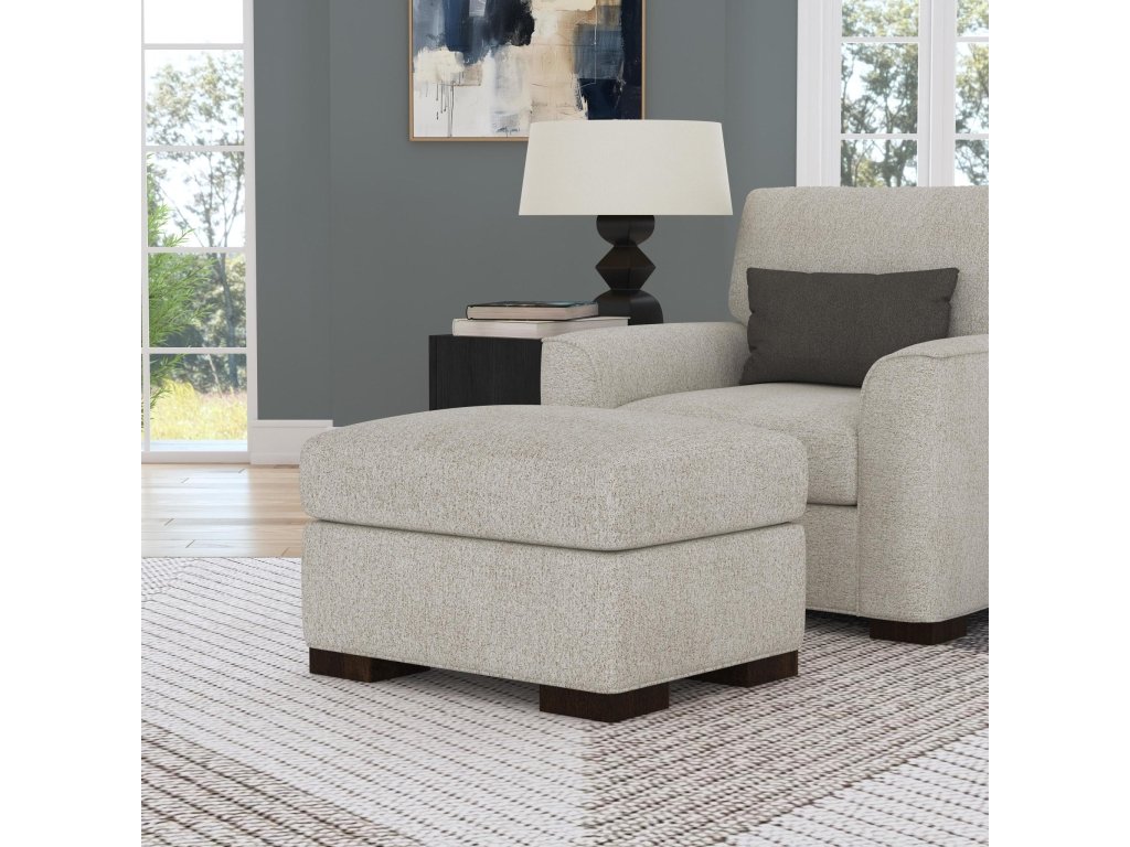 Jasper Fabric Ottoman - image 1