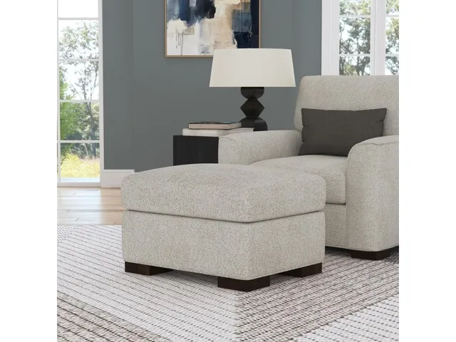 Jasper Fabric Ottoman - Alternative View