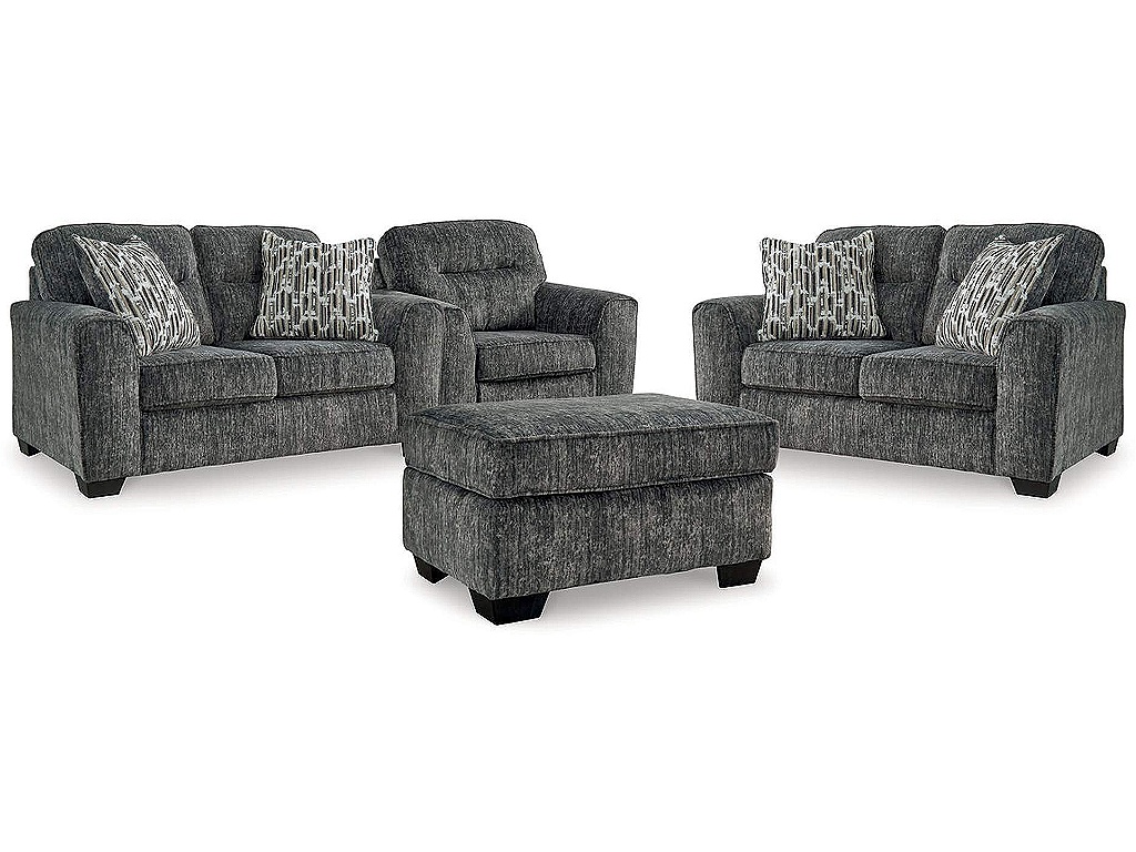 Lonoke 2 Loveseats, Oversized Chair and Ottoman - main image