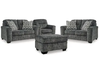 Lonoke 2 Loveseats, Oversized Chair and Ottoman