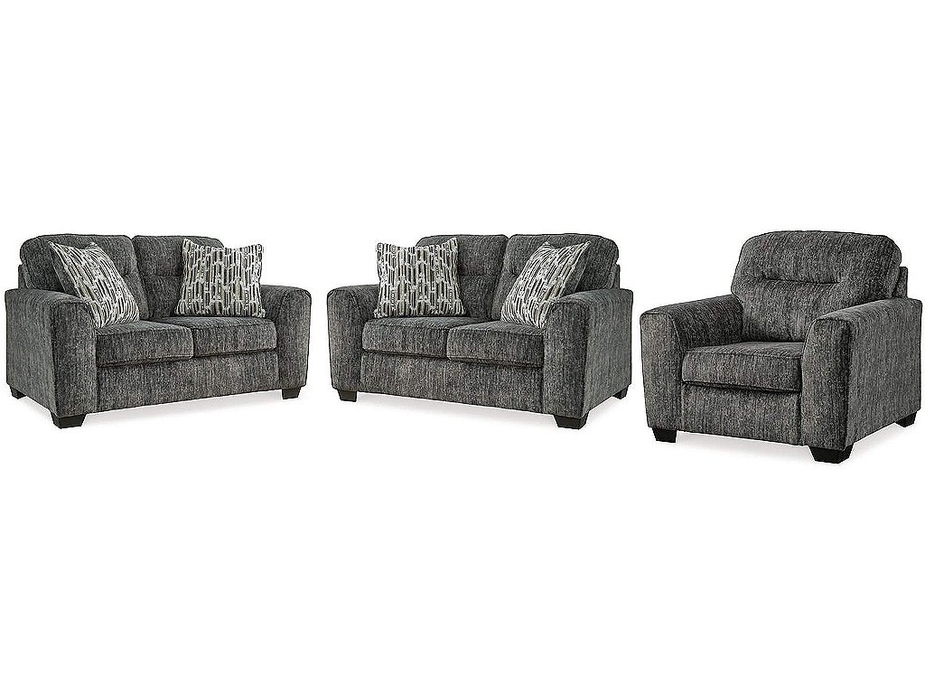 Lonoke 2 Loveseats and Chair - main image