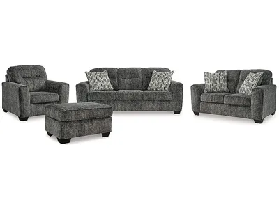 Lonoke Sofa, Loveseat, Oversized Chair and Ottoman