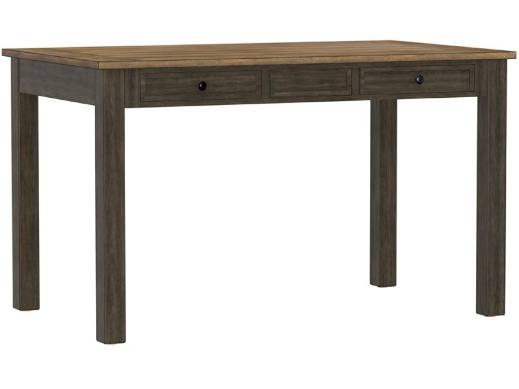 6Pc Set - Gathering Table W /  4 Chairs & Bench, Brown - image 4
