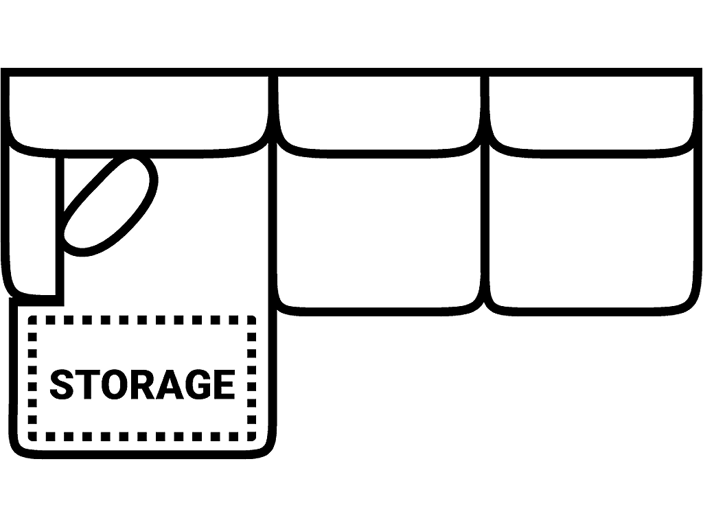 LSF 1 Arm Sofa Chse Stor. - image 1