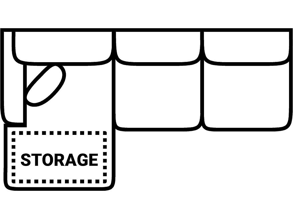 LSF 1 Arm Sofa Chse Stor. - image 1