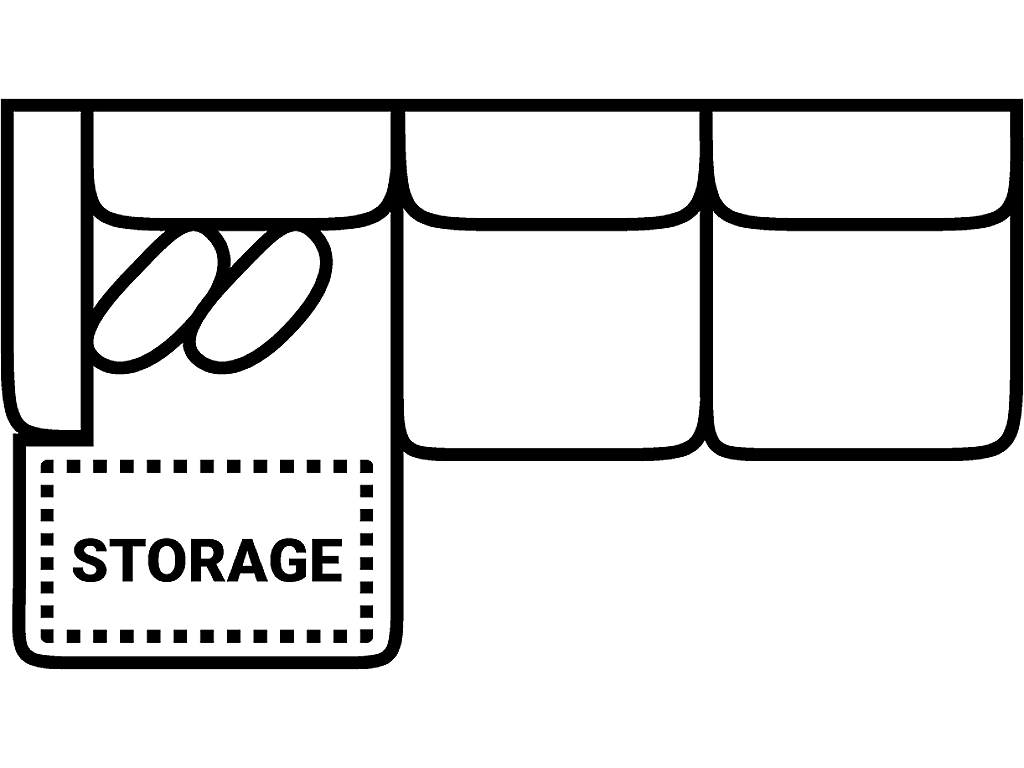LSF 1 Arm Sofa Chse Stor. - image 1