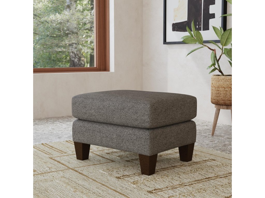 Lloyd Fabric Ottoman - image 1