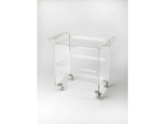 Crystal Clear Bar Cart