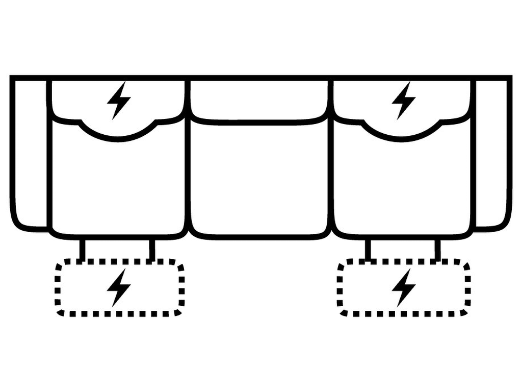 Pwr HR/Lumbar Recl. Sofa - image 1