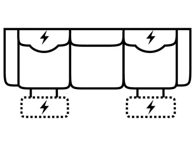 Pwr HR/Lumbar Recl. Sofa - Alternative View